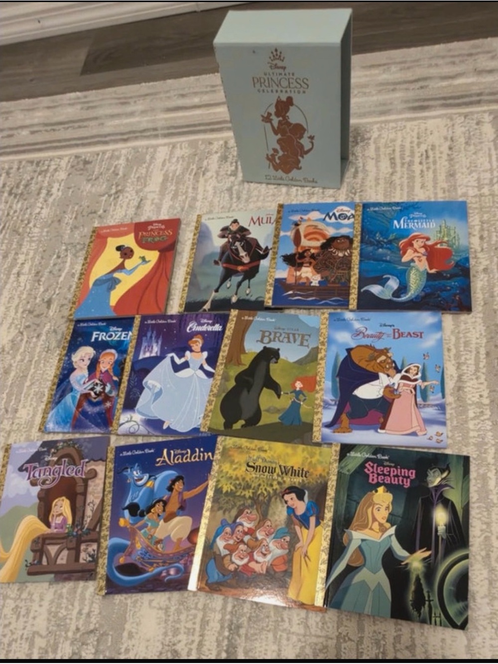 Brand new sealed/Ultimate princess boxed set of 12 little golden books